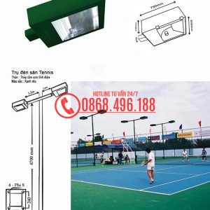 Cột Đèn Cao Áp Chiếu Sáng Sân Bóng tennis